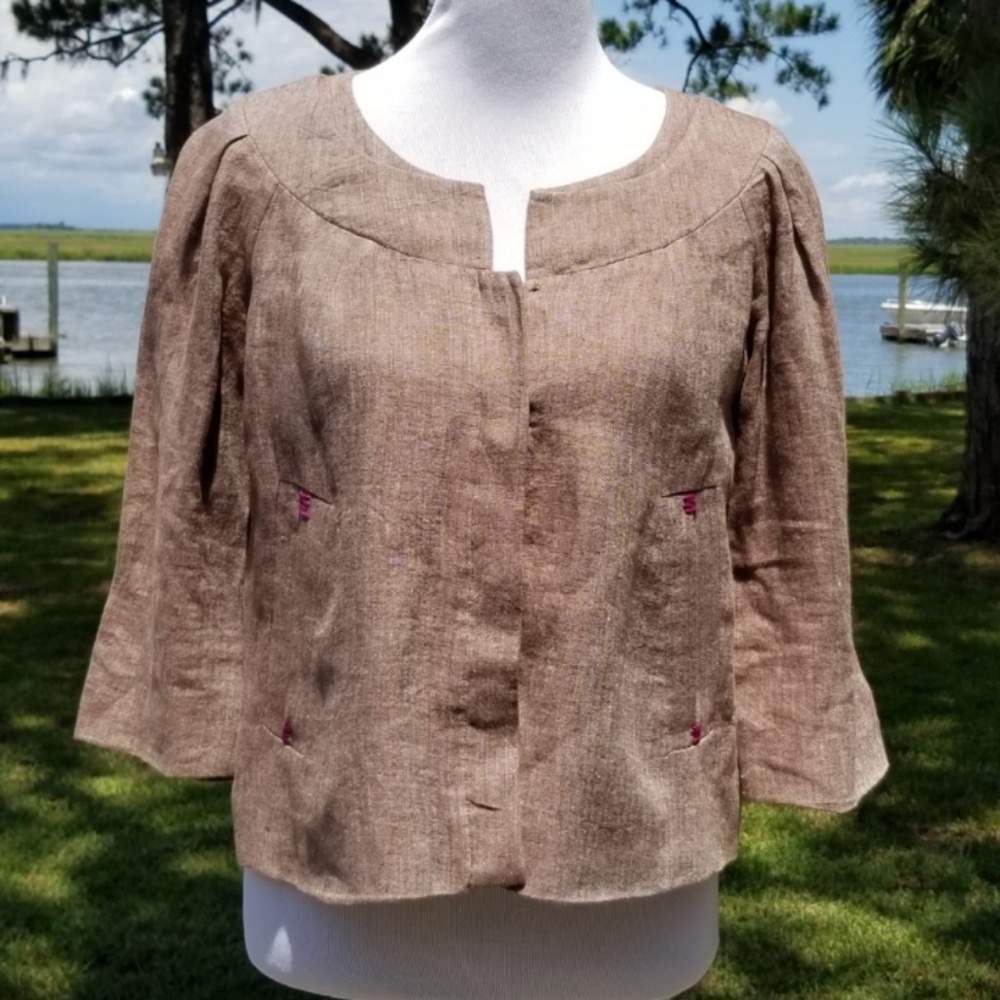 Mint Jodi Arnold linen jacket
